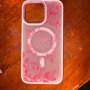 Floral Pink IPhone 13 Pro Max MagSafe Case